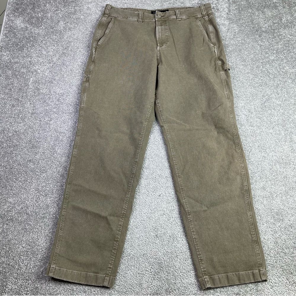 Abercrombie & Fitch Pants Men's 34X29.5 Brown Athletic Loose Straight Chino